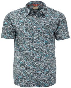 Simms Tailout Short Sleeve Shirt Men in Fish Grass